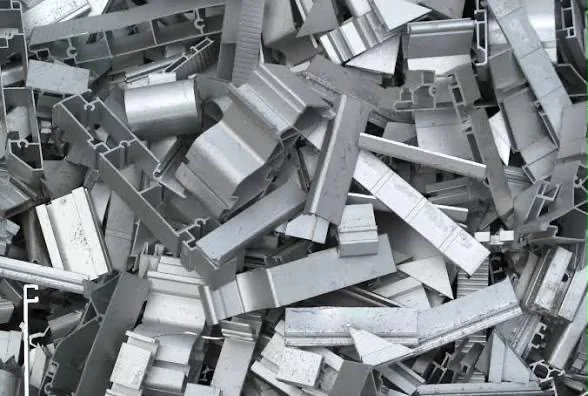 Aluminium scrap ready for collection