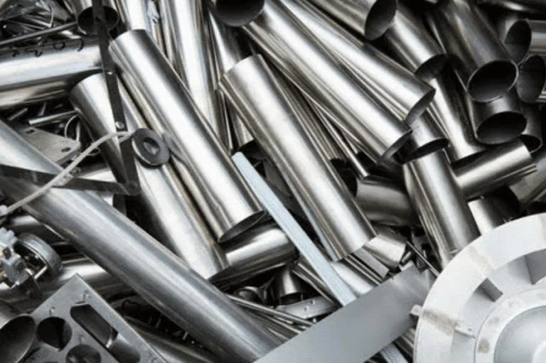 Stainless Steel scrap ready for collection